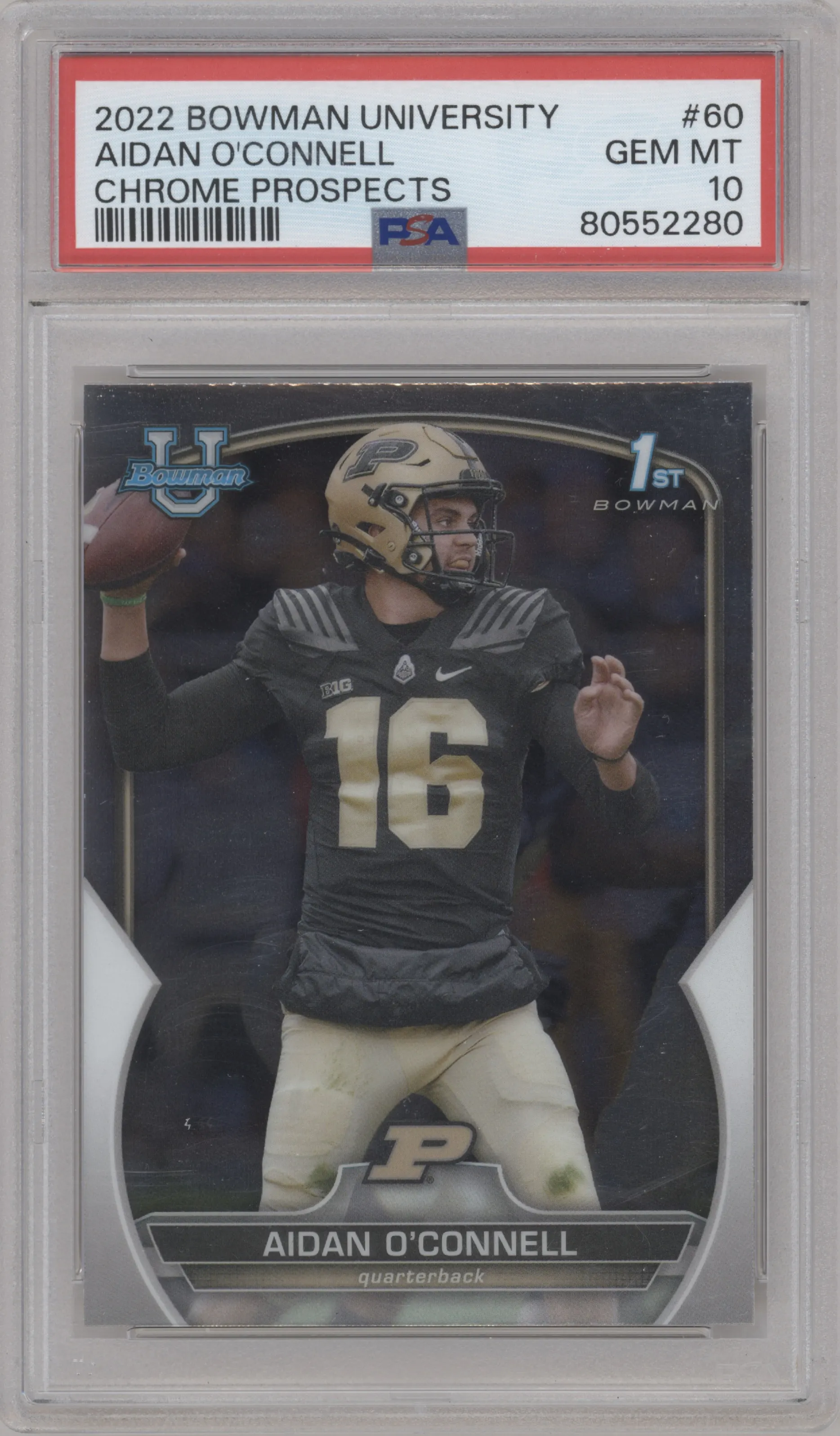 2022 Bowman University Chrome Aidan O'Connell PSA 10