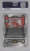 Rashee Rice from the 2023 Panini Prizm set featuring a Black/White Checker parallel graded by PSA and given an overall grade of 10.
