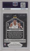 Victor Wembanyama from the 2023-24 Panini Mosaic set featuring a Red Seismic parallel graded by PSA and given an overall grade of 9.