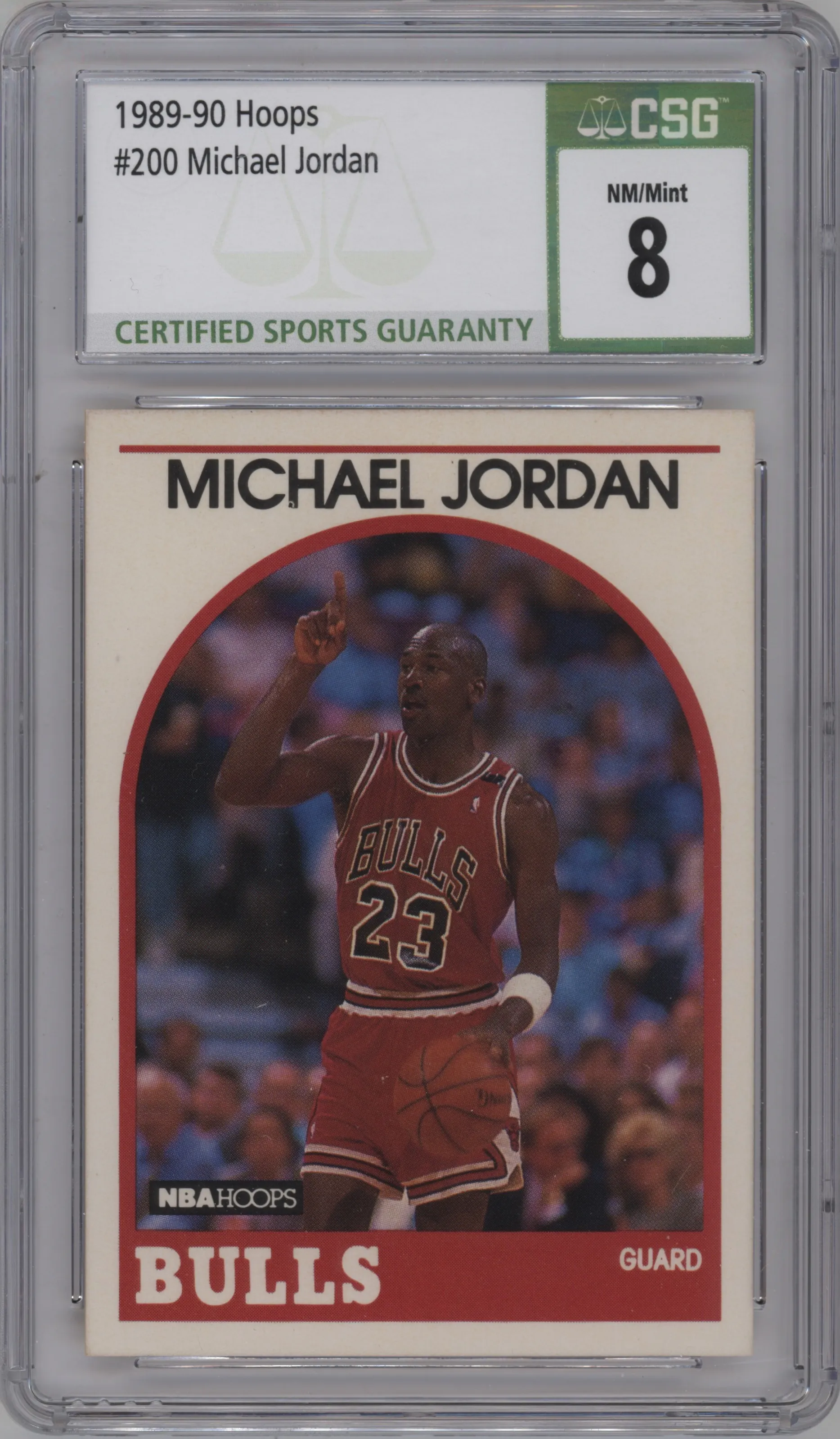 1989 NBA Hoops Michael Jordan #200 CGC 8