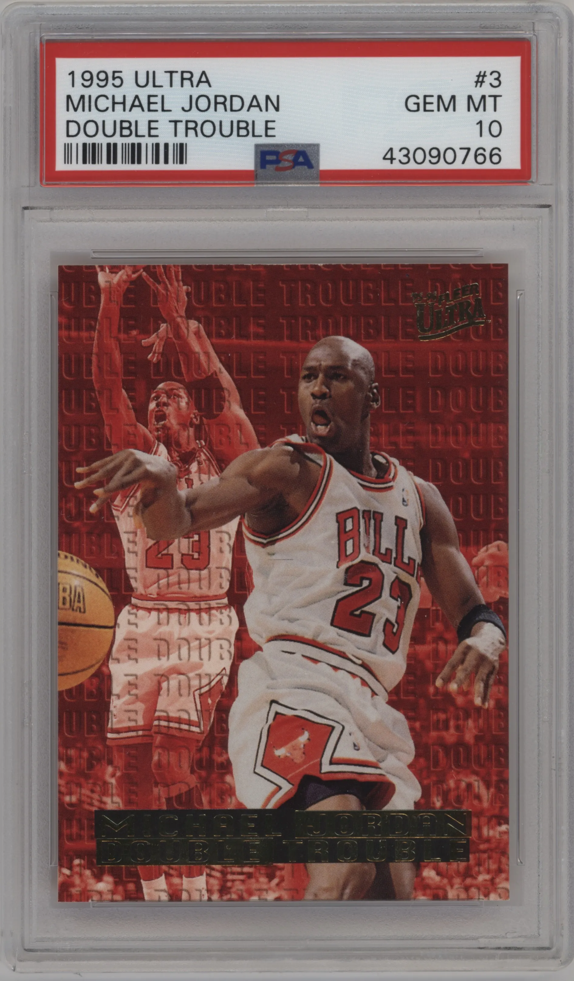 1995 Fleer Ultra Double Trouble Michael Jordan #3 PSA 10