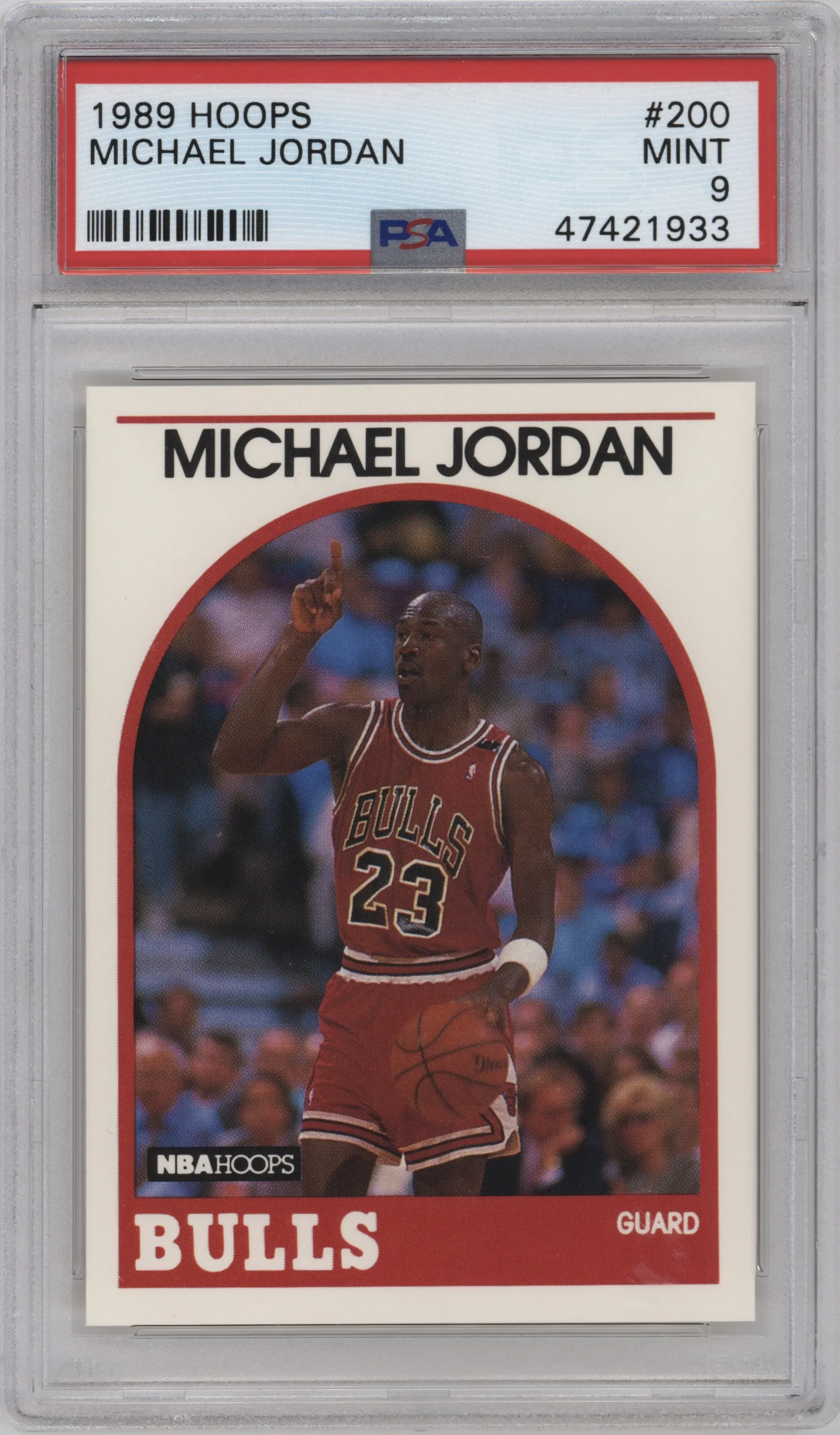 1989 NBA Hoops Michael Jordan PSA 9