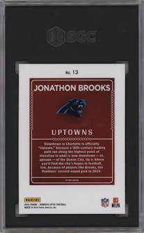 Jonathon Brooks  from the 2024 Donruss Optic set graded by SGC and given an overall grade of 9.5.