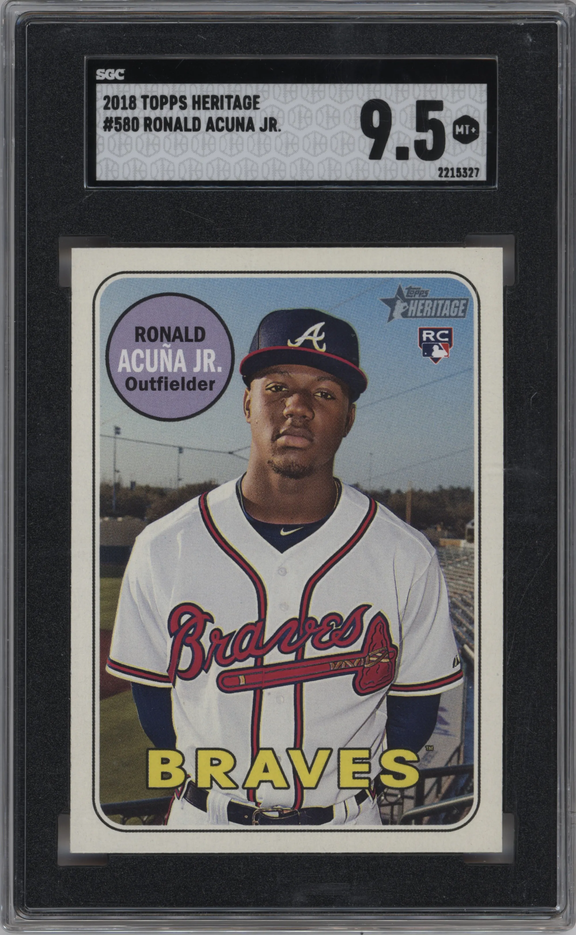 2018 Topps Heritage High Number Ronald Acuna Jr. SGC 9.5