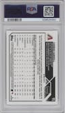 Corbin Carroll from the 2023 Topps Chrome set featuring a X-Fractor parallel graded by PSA and given an overall grade of 10.