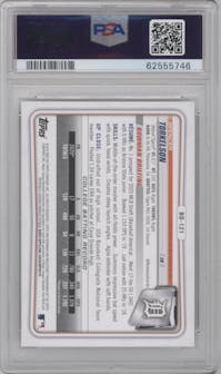 Spencer Torkelson from the 2020 Bowman Draft set graded by PSA and given an overall grade of 9.