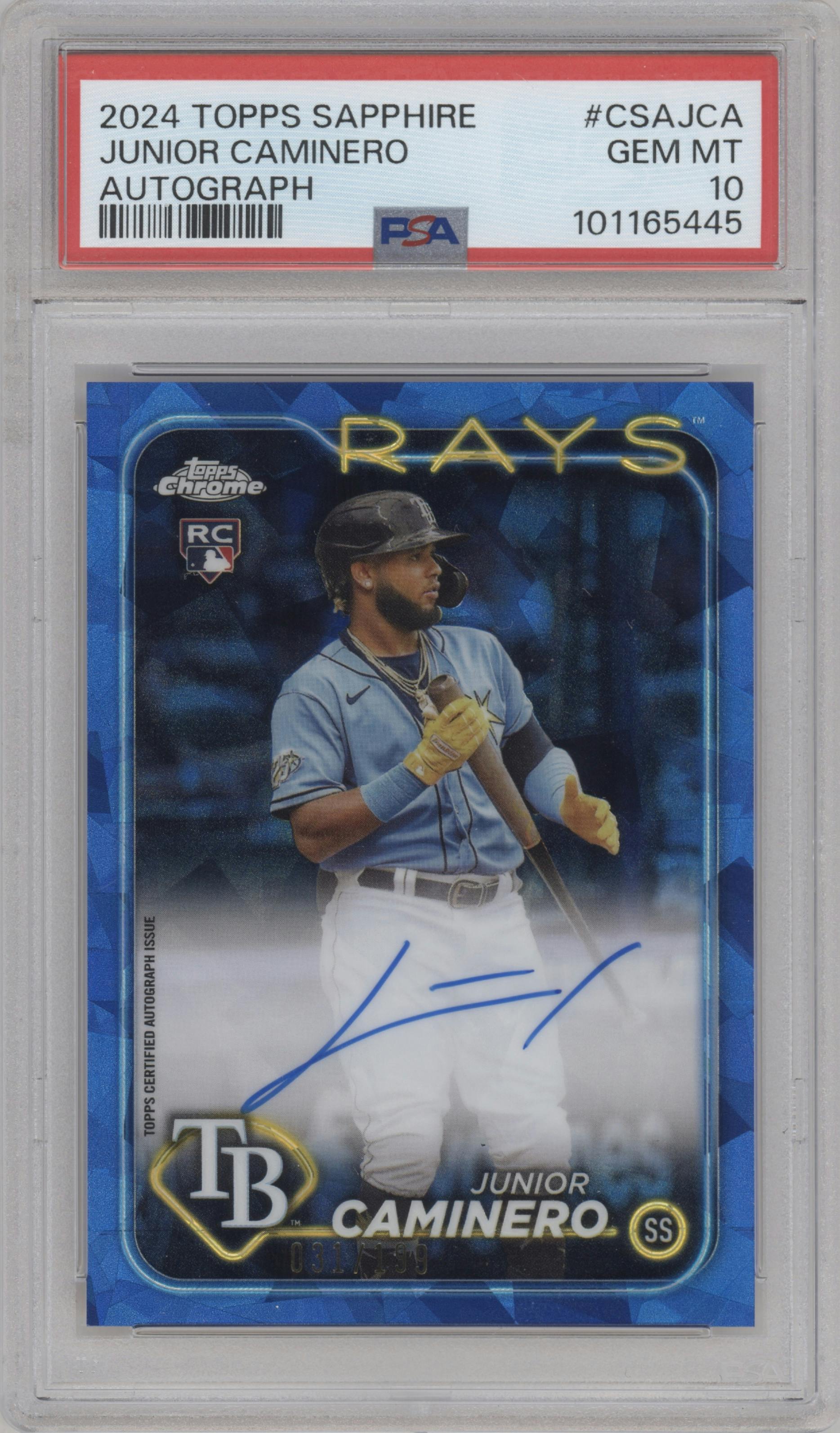 スポーツ選手 MLB - Topps stadium club junior caminero 2024 Topps Stadium Club Junior Caminero RC Auto #SCBA-JC