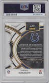  Anthony Richardson  from the 2023 Panini Select set featuring a Die-Cut Silver parallel graded by PSA and given an overall grade of 10.