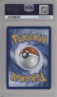 Roaring Moon ex from the 2025 Pokemon SV set graded by PSA and given an overall grade of 10.