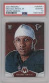 Michael Penix Jr. from the 2024 Panini Mosaic set graded by PSA and given an overall grade of 10.