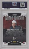 Michael Penix Jr. from the 2024 Panini Mosaic set graded by PSA and given an overall grade of 10.