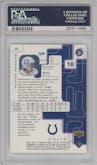 Peyton Manning from the 1999 SP Signature  set graded by PSA and given an overall grade of 10.