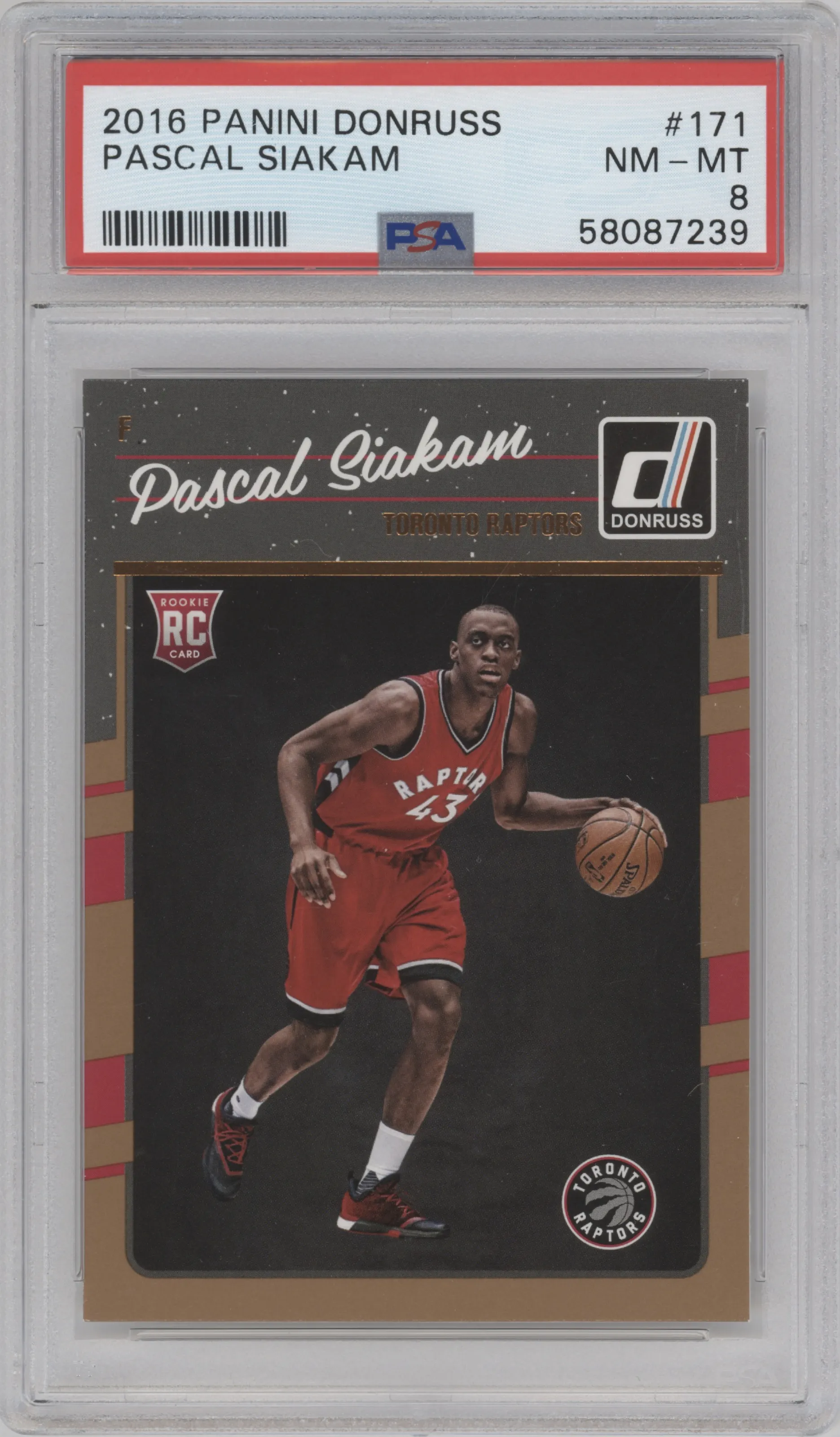 2016 Panini Donruss Pascal Siakam PSA 8
