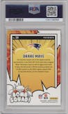 Drake Maye from the 2024 Donruss set graded by PSA and given an overall grade of 10.