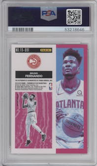 Bruno Fernando from the 2019-20 Panini Chronicles  set featuring a Silver parallel graded by PSA and given an overall grade of 10.