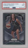 Sabrina Ionescu from the 2020 Panini Prizm WNBA set graded by PSA and given an overall grade of 9.