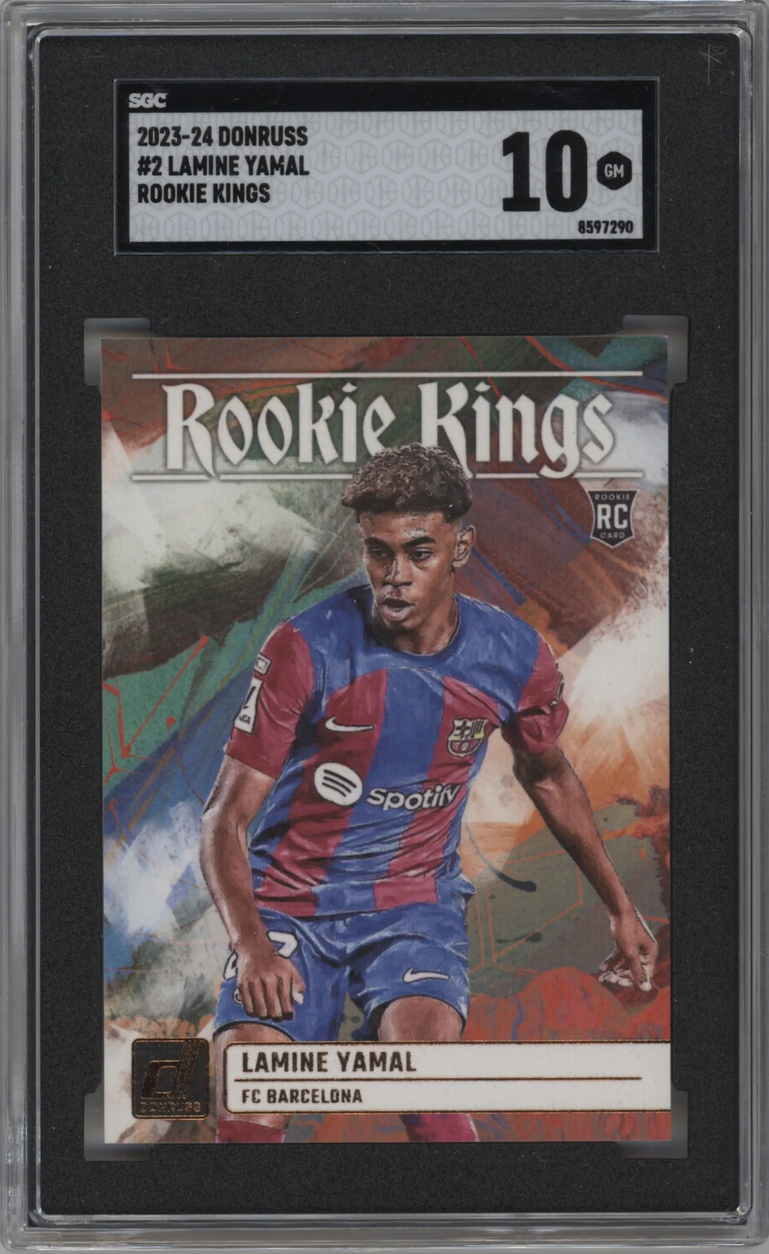 2023 Panini Donruss Rookie Kings Lamine Yamal #2 SGC 10