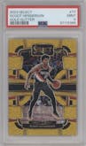 Scoot Henderson from the 2023-24 Panini Select  set featuring a Gold Glitter parallel graded by PSA and given an overall grade of 9.