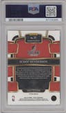 Scoot Henderson from the 2023-24 Panini Select  set featuring a Gold Glitter parallel graded by PSA and given an overall grade of 9.