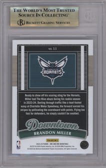 Brandon Miller from the 2023-24 Panini One and One set graded by Beckett and given an overall grade of 9.5.