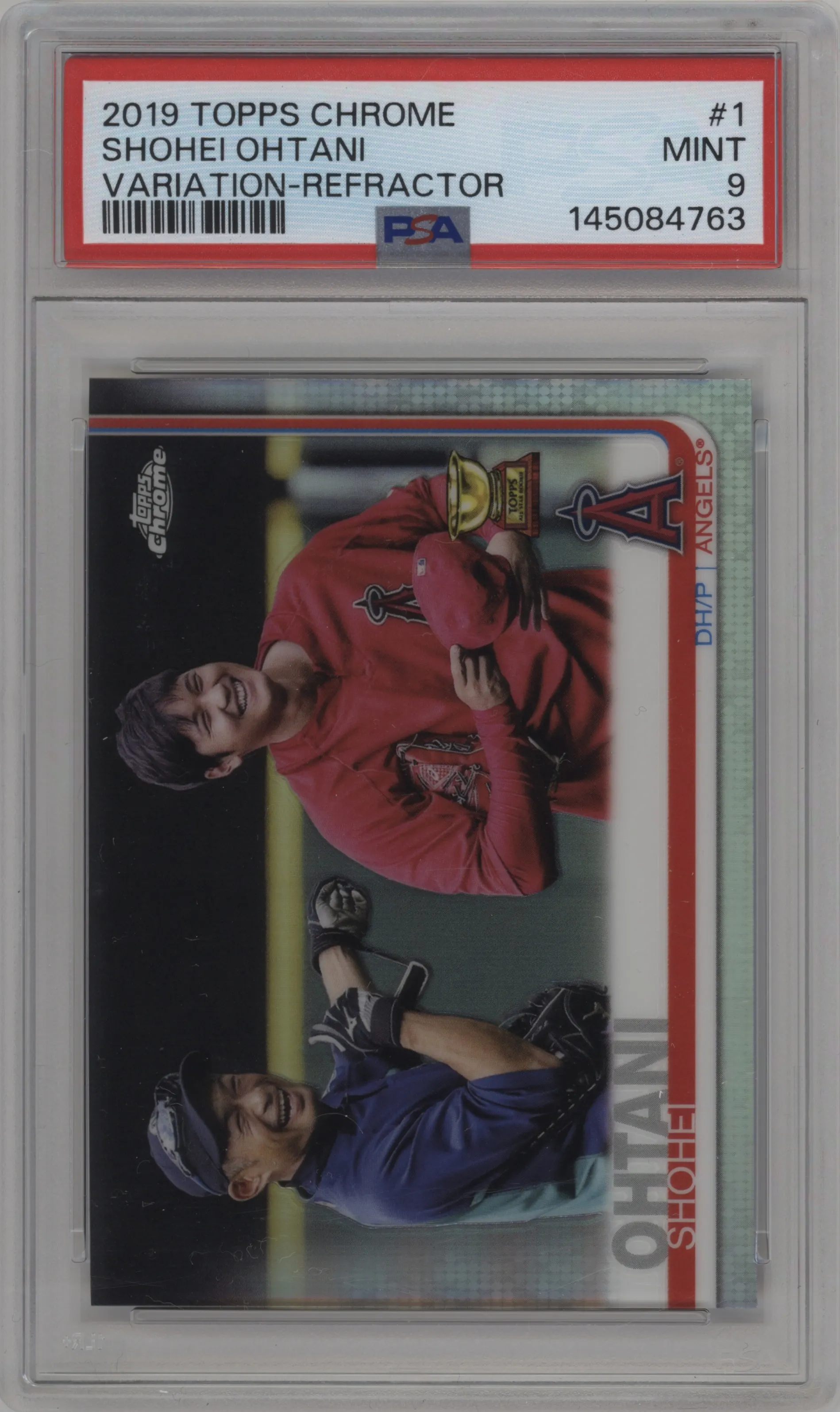 2019 Topps Chrome Variation Shohei Ohtani Refractor PSA 9
