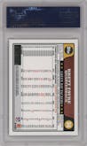 Brett Favre from the 2008 Topps  set featuring a Gold parallel graded by PSA and given an overall grade of 10.