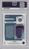 Brandon Miller from the 2023-24 Panini NBA Hoops set graded by PSA and given an overall grade of 10.