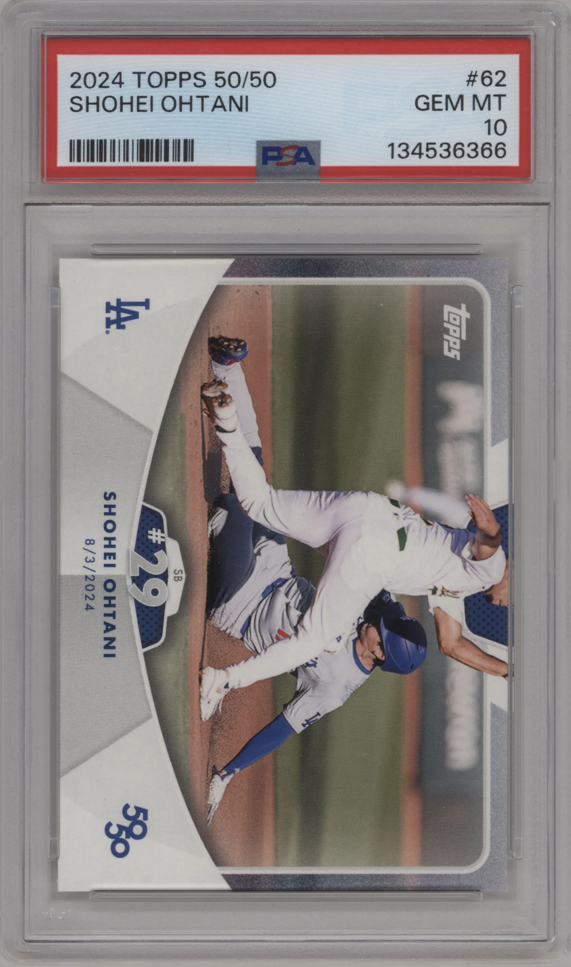 2024 Topps 50/50 Shohei Ohtani PSA 10