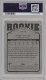 Bobby Witt Jr. from the 2022 Topps Heritage High Number set graded by PSA and given an overall grade of 10.