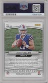 Josh Allen from the 2018 Panini Rookies & Stars set graded by PSA and given an overall grade of 10.