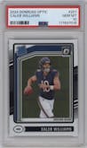 Caleb Williams from the 2024 Donruss Optic set graded by PSA and given an overall grade of 10.