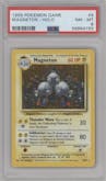 Magneton from the 1999 Pokemon set graded by PSA and given an overall grade of 8.