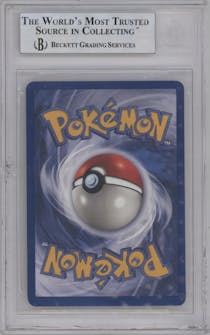 Charizard from the 1999 Pokemon set graded by Beckett and given an overall grade of 9.