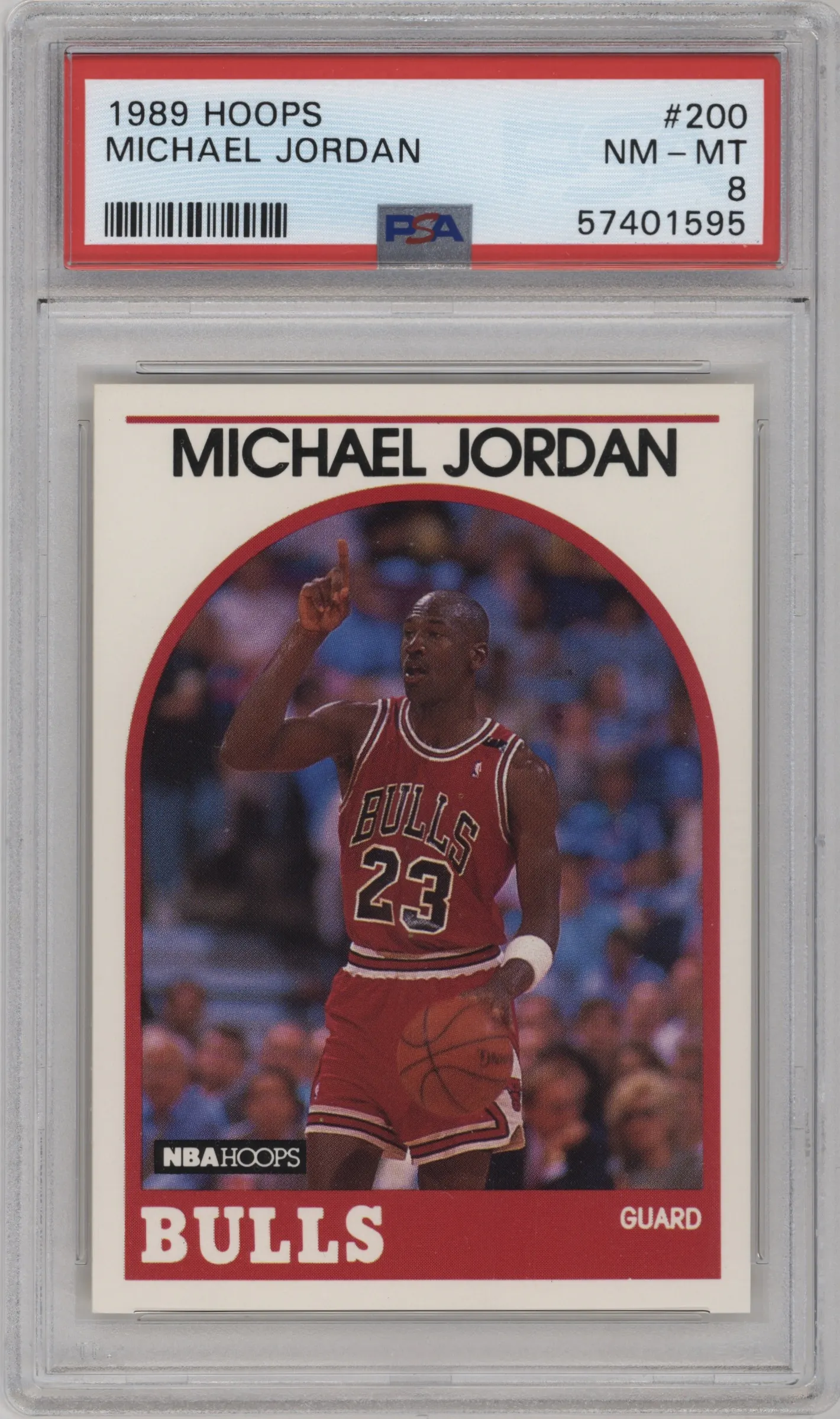 1989 NBA Hoops Michael Jordan #200 PSA 8