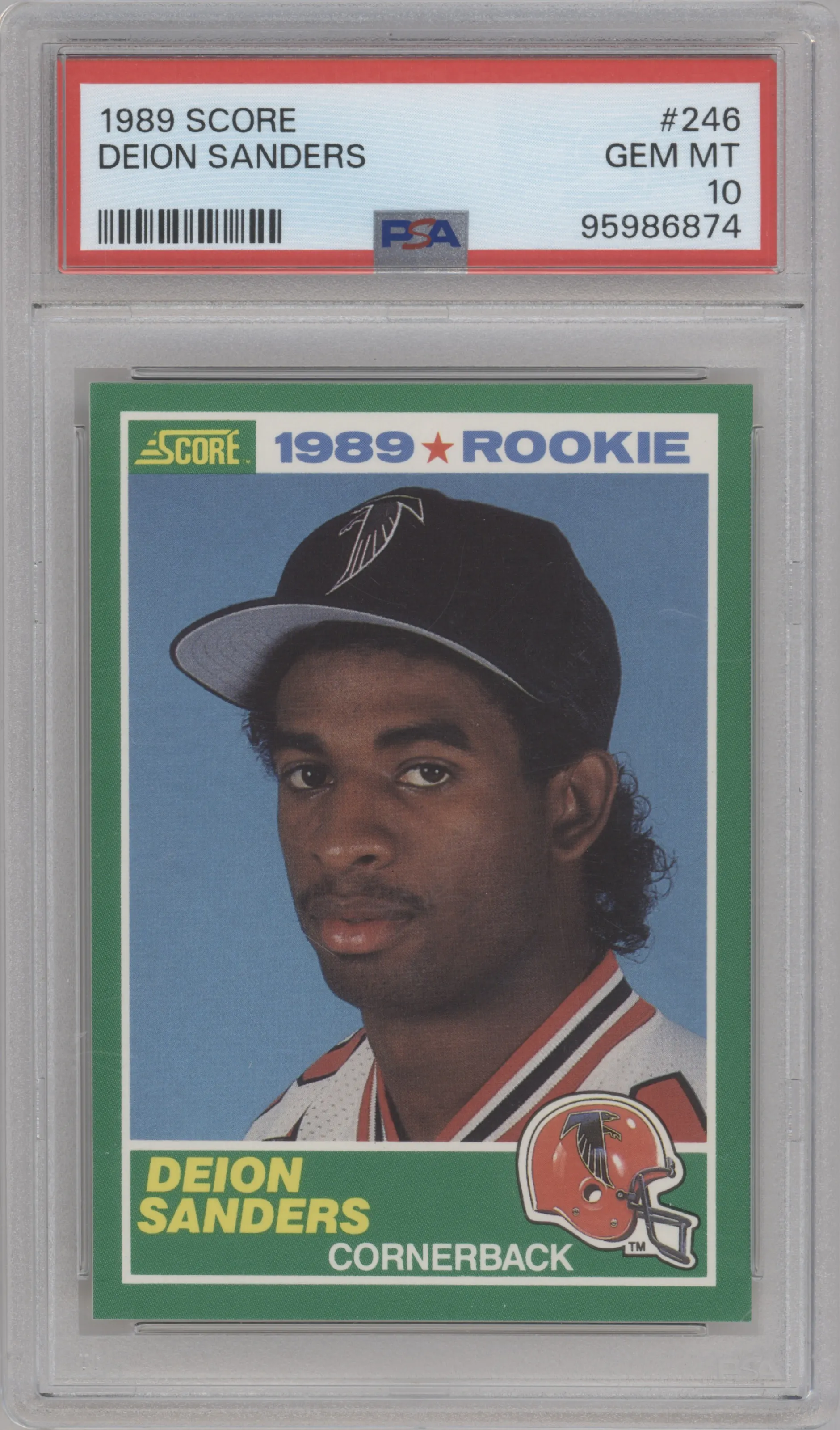 1989 Score Deion Sanders PSA 10