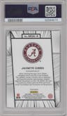 Jahmyr Gibbs from the 2023 Panini Prizm Draft Picks set graded by PSA and given an overall grade of 9.