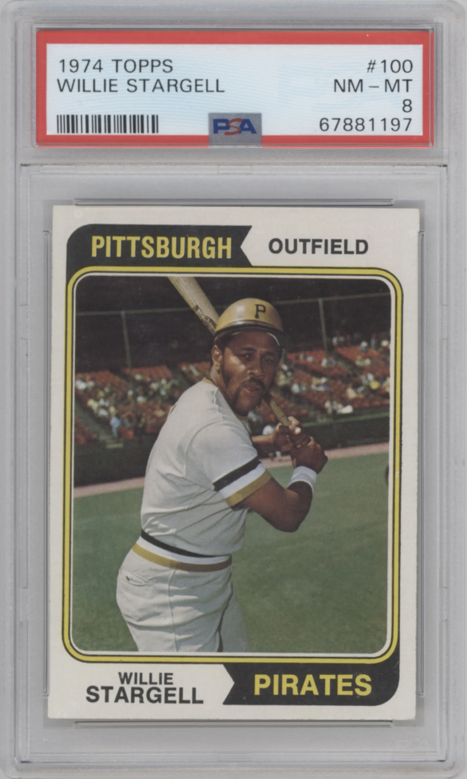 1974 Topps Willie Stargell #100 PSA 8
