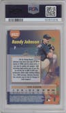 Randy Johnson	 from the 2000 Topps Chrome set featuring a Refractor parallel graded by PSA and given an overall grade of 10.