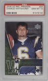 Charlie Whitehurst	 from the 2006 Upper Deck Rookie Premiere set graded by PSA and given an overall grade of 10.