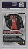 Bub Carrington from the 2024-25 Panini Prizm set featuring a Silver Prizm parallel graded by PSA and given an overall grade of 10.