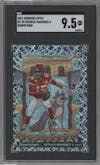 Patrick Mahomes II from the 2021 Panini Donruss Optic set graded by SGC and given an overall grade of 9.5.