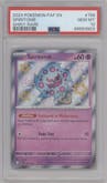 Spiritomb from the 2024 Pokemon SV set graded by PSA and given an overall grade of 10.