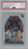 Walter Payton from the 2020 Panini Donruss set graded by PSA and given an overall grade of 10.