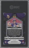 J.J. McCarthy from the 2024 Panini Mosaic set featuring a Green Mosaic parallel graded by SGC and given an overall grade of 10.