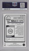 Ausar Thompson from the 2023-24 Panini NBA Hoops set featuring a Red parallel graded by PSA and given an overall grade of 9.