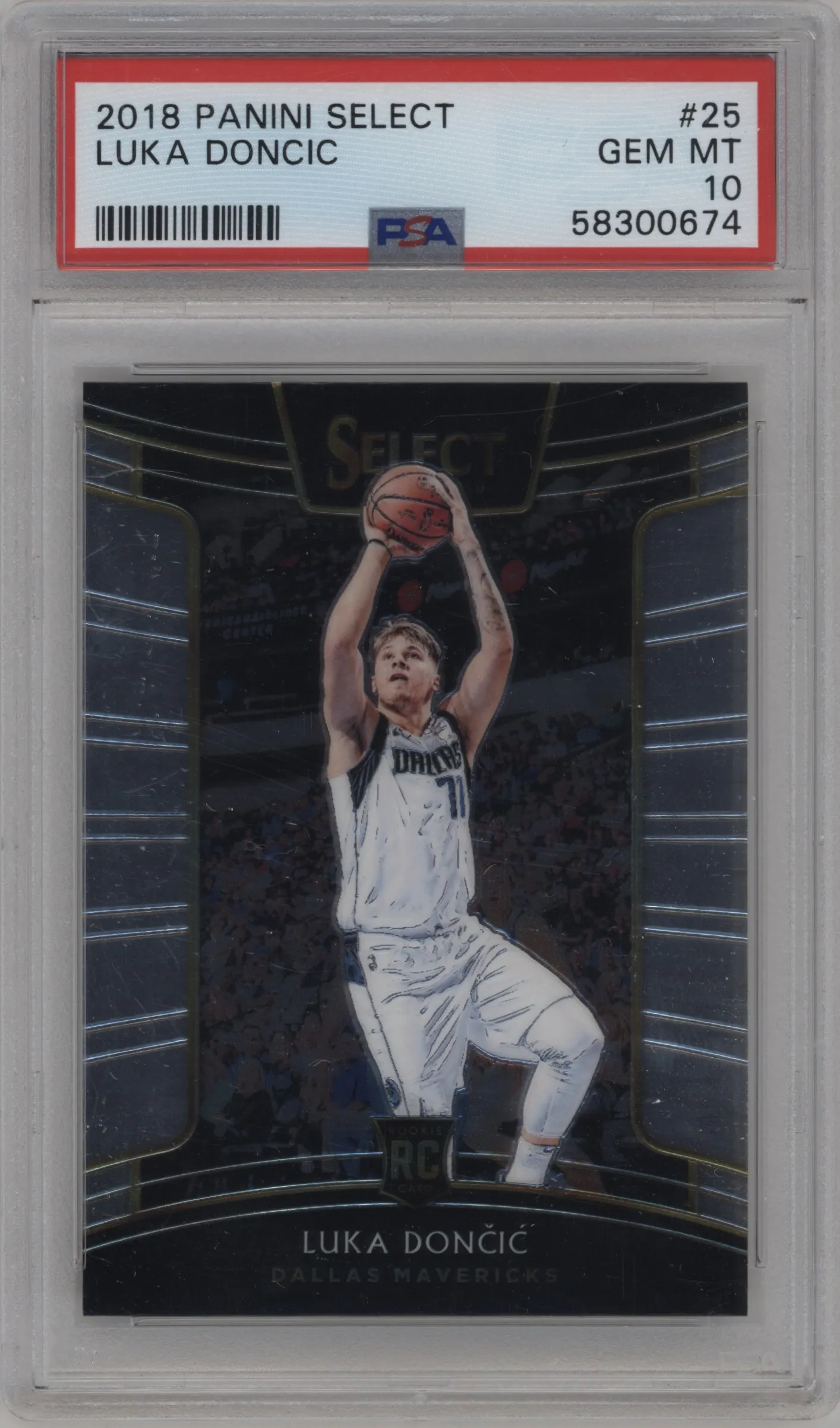 2018 Panini Select Luka Doncic PSA 10