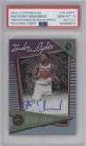 Anthony Edwards  from the 2022-23 Panini Chronicles  set featuring a Purple  parallel graded by PSA and given an overall grade of 10.