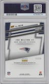 Joe Milton III from the 2024 Panini The National VIP set featuring a Prizm parallel graded by PSA and given an overall grade of 9.