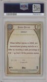 Shohei Ohtani from the 2021 Topps Gypsy Queen set featuring a Sepia parallel graded by PSA and given an overall grade of 8.