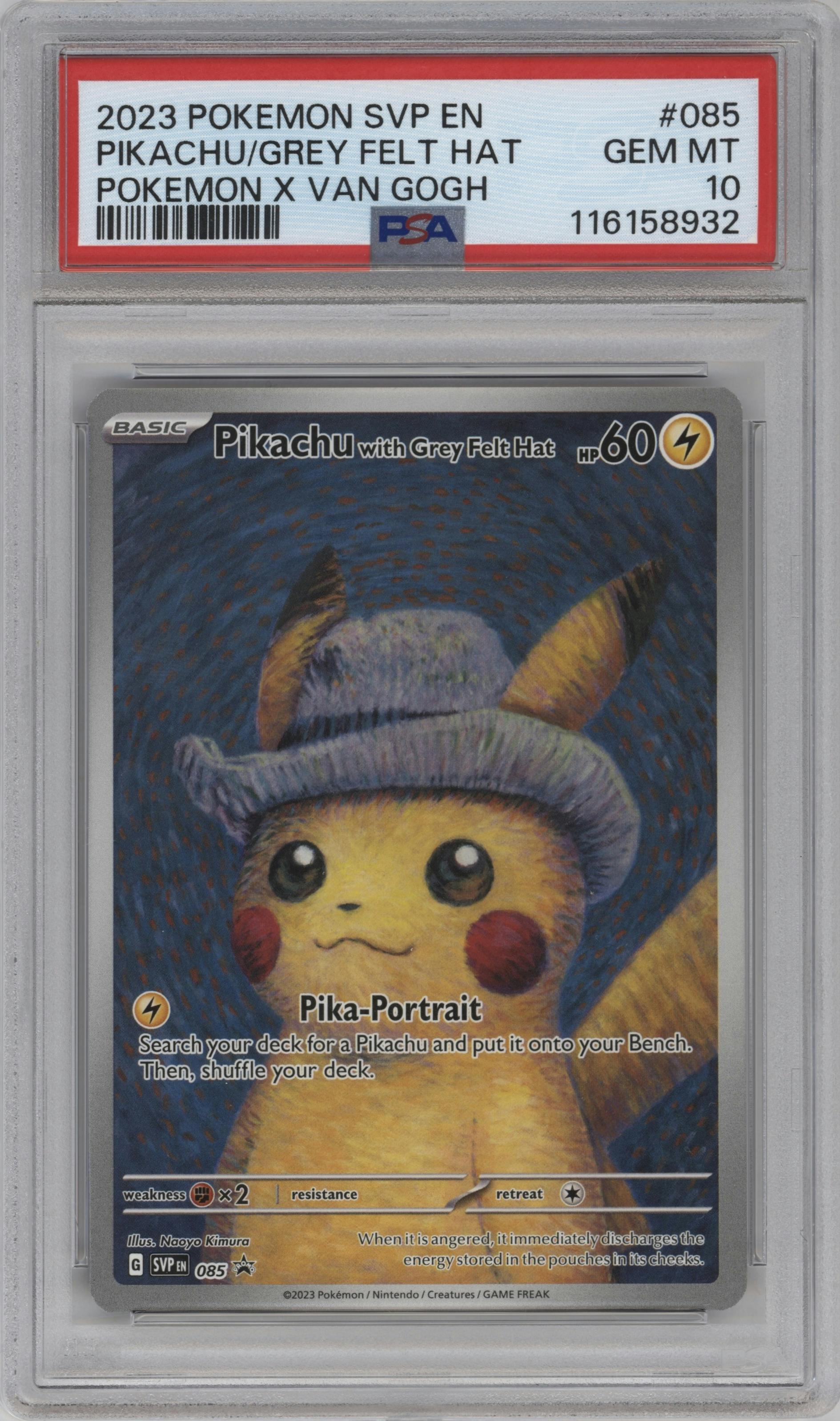 Pikachu with Grey Felt Hat